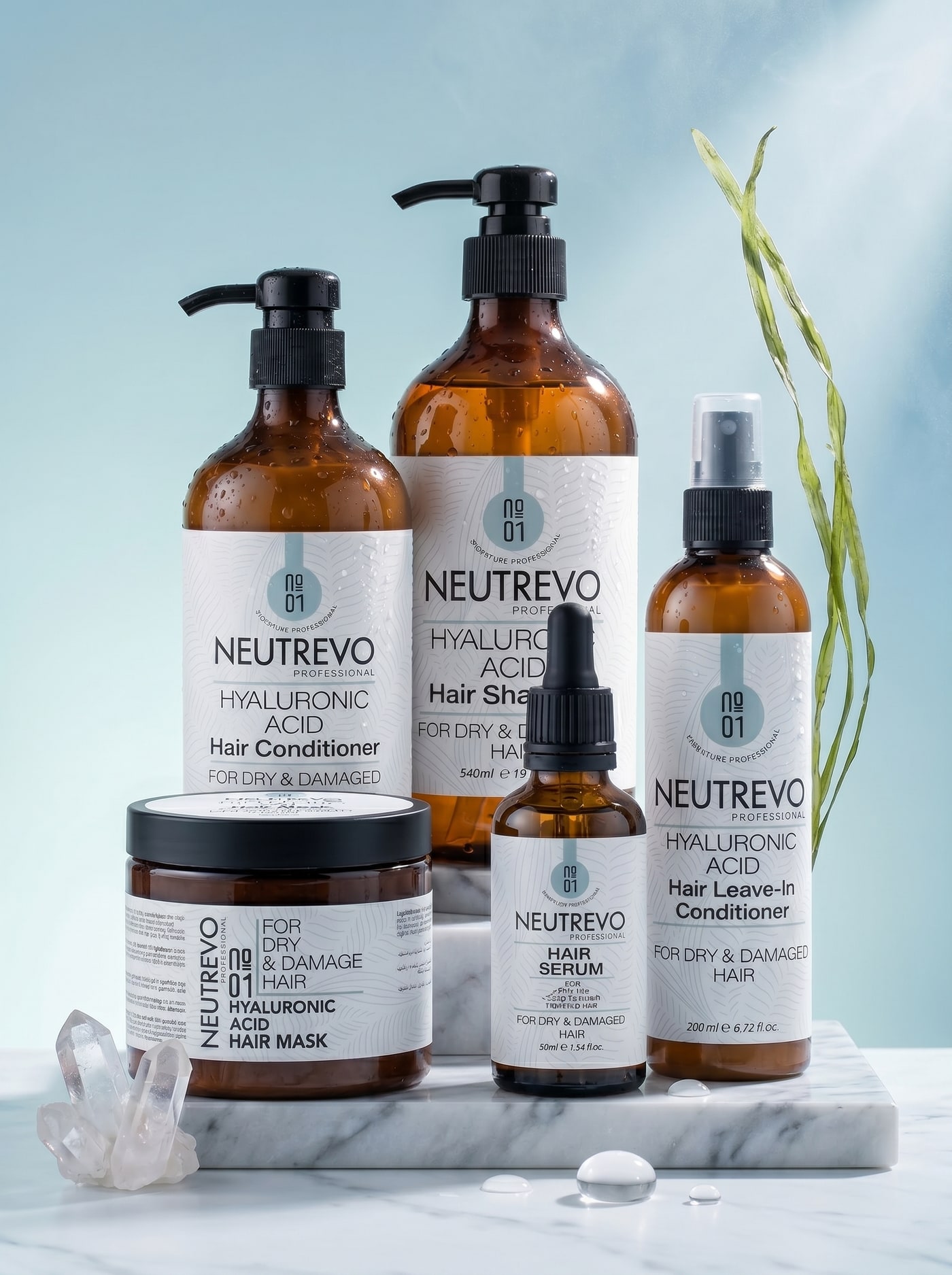 Hyaluronic Acid series — five-product family